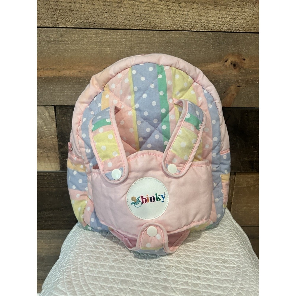 Binky Deluxe Doll Carrier Backpack VTG Small Stain On Front